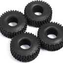 Compatible with TRX4 for Axial SCX10 for Redcat Gen8 4PCS 120 * 42mm 1.9" Rubber All for Terrain Wheel Tires for 1:10 RC Rock Crawler Car RC Wheel Tires