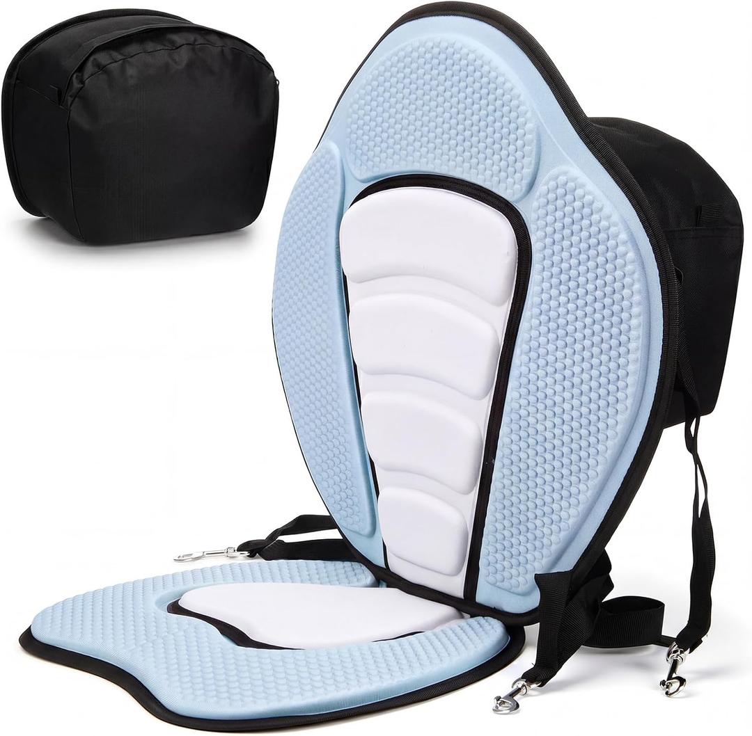Vinsot Kayak Paddle Board Seat Back Support, White and Blue