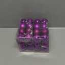 Emopeak 24Pcs Christmas Balls Ornaments for Xmas Christmas Tree - 4 Style Shatterproof Christmas Tree Decorations Hanging Ball for Holiday Wedding Party Decoration (Purple, 1.6"/4.2CM), 2 Pack