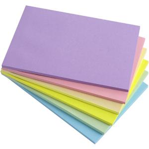 Vanpad Sticky Notes 4X6 in Pastel Post Stickies Super Sticking Power Memo Pads Strong Adhesive, 6 Pads/Pack, 45 Sheets/pad