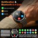 Smart Watches for Men(Answer/Make Calls), 1.7" HD Military Smartwatch with 100-Day Battery, Compass, Flashlight, 24/7 Heart Rate, SpO2 Monitor, Sleep Tracker, 110+Sports Smartwatch for Android iOS