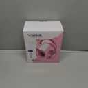 Wantek Cute Cat-Ear Gaming Headset - 50mm Drivers, Noise-Cancelling Mic, 3.5mm Wired Stylish & Lightweight Design (Pink)