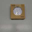 Analog Alarm Clock, Super Silent Non Ticking with Night Light, Battery Operated, Bedroom Clock,Fashionable Round Metal Alarm Clock for Office, Elderly, Adults, Children, School Gift (White)