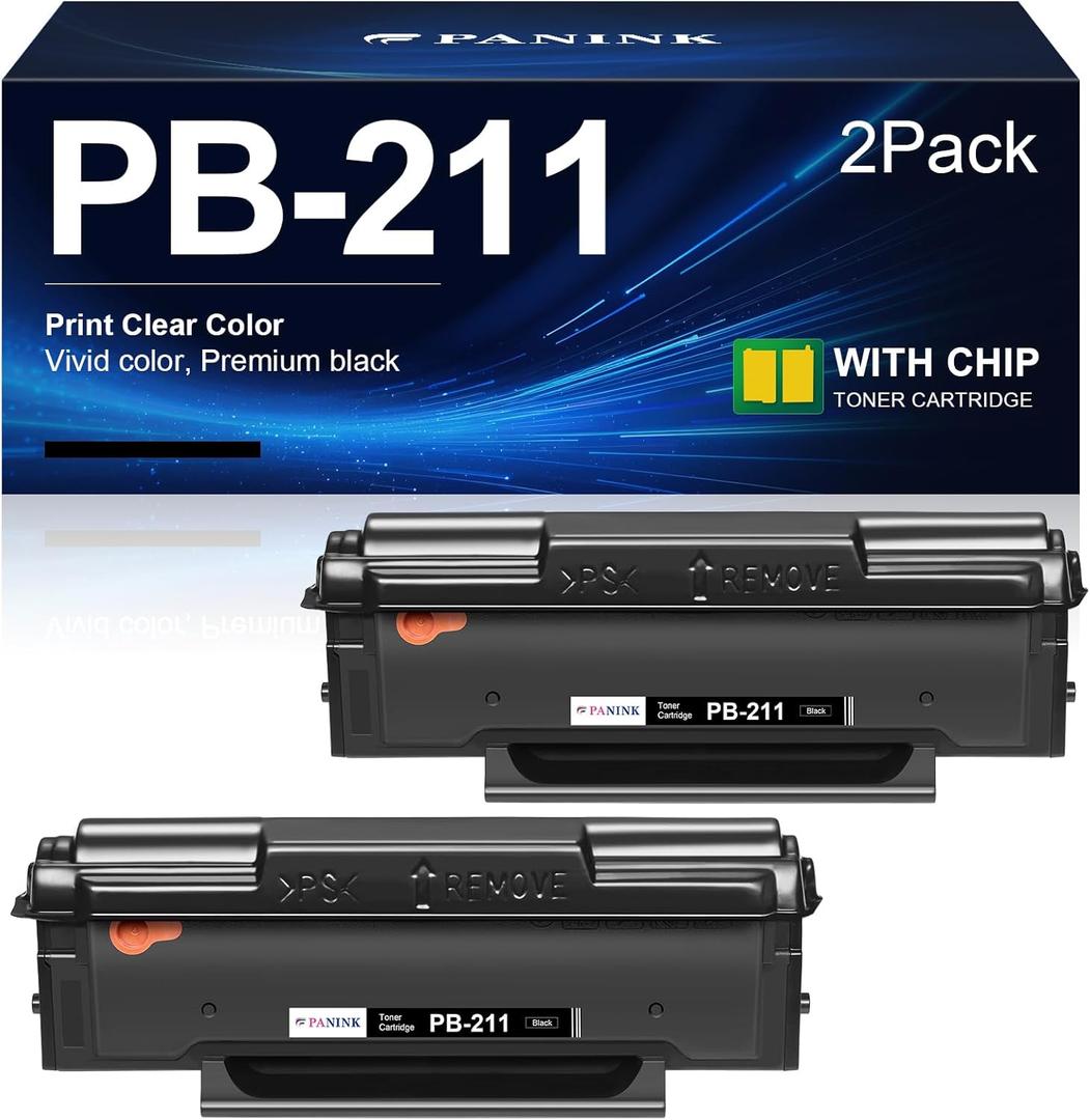 PB-211 Toner Cartridge Replacement for Pantum PB-211 PB211 PB-211EV PB211EV Compatible with P2502w P2500W P2500NW P2207 P2500 M6550 M6550W M6550N M6600 M6600W M6600N(2 Pack)
