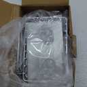 Nieifi Soap Dish,Bar Soap Holder for Shower Wall with 4 Hooks Stainless Steel Adhesive Soap Dish for Bathroom Shower Razor Holder (Silver) (2 Pack)