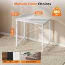 Sweetcrispy 32-Inch Small Computer Desk for Bedroom, White
