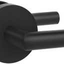 Goldenwarm Black Door Handles Interior, Matte Black Closet Door Handle Indoor, Black Passage Door Lever for Hall and Closet, Zinc Alloy, 1 Pack
