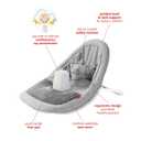 Skip Hop Baby Ergonomic Activity Floor Seat for Upright Sitting Lightweight and Travel-Friendly Silver Lining Cloud Grey Age 0+