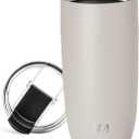 Simple Modern Travel Coffee Mug Tumbler with Flip Lid | Reusable Insulated Stainless Steel Cold Brew Iced Coffee Cup Thermos | Gifts for Women Men Him Her | Voyager Collection | 16oz | Almond Birch