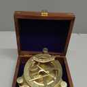 Captain's Brass Triangle Sundial Compass 4" - Brass Desk Compasses - Nautical Decor Home Decoration - Executive Promotional Gift
