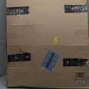 6 Packs Pleated Blackout Blinds, Temporary Blinds for Indoor Windows, Light Filtering Paper Shade, Easy to Cut and Install, 36" W x 72" L, White, Black Out Window Cover with 12 Clips