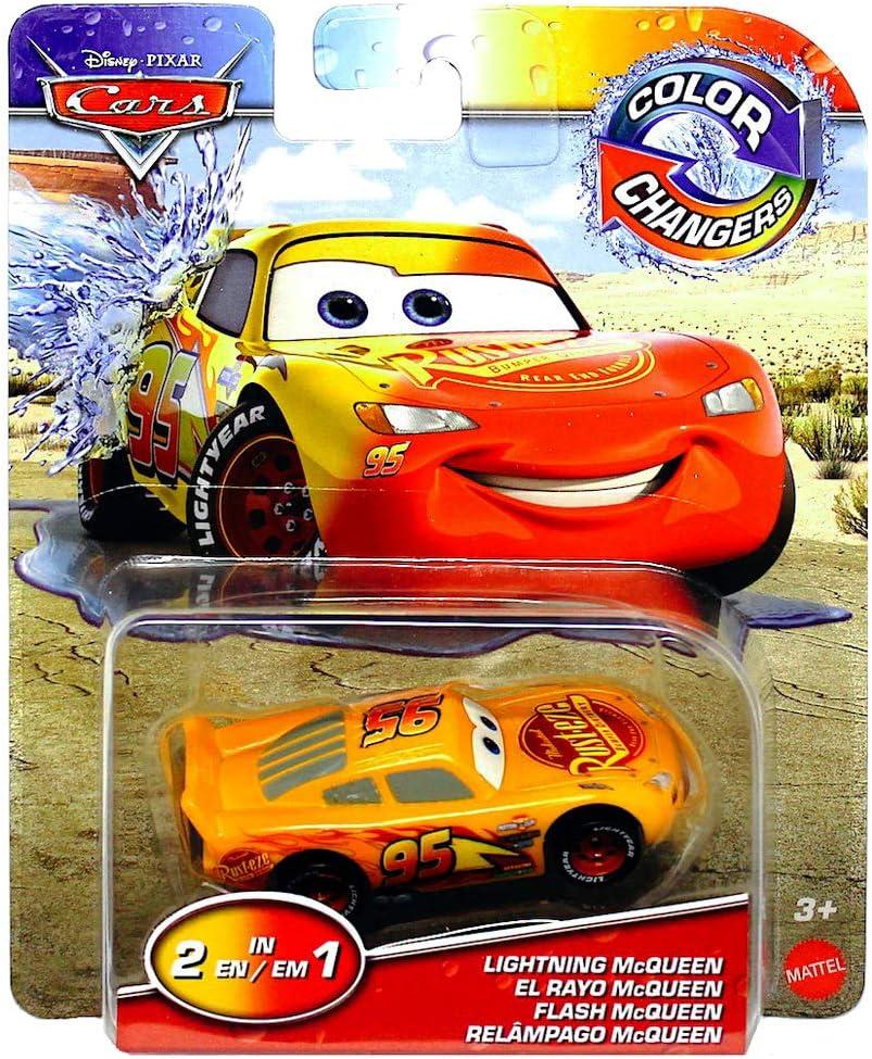 Cars 2020 Mattel 1:55 Color Changers Mini Car, 1 Pack, Lightning McQueen / MATTEL CARS COLOR CHANGERS 1 PACK LIGHTNING McQUEEN Disney Pixar Movie Character Car Color Change Bath