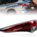 Tail Lights Assembly Compatible with Highlander 2020 2021 2022 2023 Left