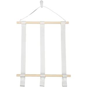 Wooden Bow Holder, Simple Style Sturdy Oak Polyester Baby Hair Bow Holder for Headband Clip Hair Accessory Display with Long Service Life Suitable for Wall Decoration (Type 1)