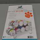 Pet Food Can Dispenser | Holds 24 Cans | Space Saving | Stackable | Cabinet Organizer | Chrome (15.5"x 5.5"x 10")
