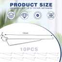 Shimeyao 10 Pcs 12 Inch Pegboard Shelf Brackets, Sturdy Metal Peg Hook Heavy Duty Garage Organizer Hanger, Fits 1/4" Pegboard Slatwall, for Workshops Trade Show Booths