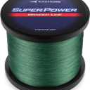 KastKing SuperPower Braided Fishing Line - Abrasion Resistant Braided Lines  Incredible Superline  Zero Stretch  Smaller Diameter  A Must-Have! (15LB(500 Yds), X4-Moss Green)
