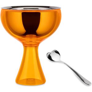 A di Alessi Big Love Bowl and Spoon, Orange