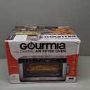 Gourmia Toaster Oven Digital Air Fryer - Convection Mode with 4 Slice Capacity, 3 Rack Positions, 12 Presets, Toast, Bagel, Bake, Roast, Broil, Dehydrate, Popcorn, Fits 9" Pizza, Stainless Steel (Large, Silver)