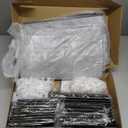 JIUYOTREE 7-Tier Shoe Rack Storage Organizer with Dustproof Cover Closet Cabinet Shelf Holds up to 28 Pairs for Doorway Corridor Balcony Living Room Ash Gray