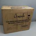 LITOPAK 500 Pack 16 oz Disposable Coffee Cup with Lids, Sleeves, and Stirring Sticks, Black Hot Paper Coffee Cups for Home, Travel, Office, Party