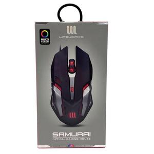 Lifeworks Samurai 3600 DPI Optical Gaming Mouse with RGB Illuminator LED
