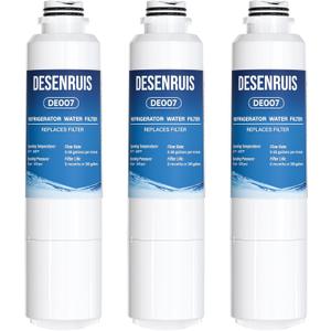 DA29-00020B Water Filter Compatible with Samsung Water Filter DA29-00020A/B, HAF-CIN/EXP, DA29-00020A, DA29-00020B-1, RS25J500DSR, HAF-CIN, RF263BEAESR, RF4287HARS, RF28HFEDBSR,3 Pack, By DESENRUIS