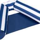 Big Joe Noodle Sling XL Pool Float, Nautical Stripe, Doubled-Sided Mesh, Quick Draining Fabric, No Inflation Needed