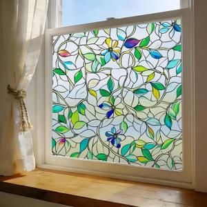 Window Film, Frosted Privacy, One Way Tint, UV Block, Heat Insulation, Anti-Glare, Static Cling, Renter Friendly for Home Bathroom Door