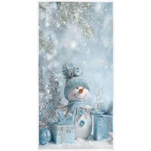 Merry Christmas Snowman Hand Towels 16x30 in Snowflake Pine Cones Bathroom Towel Ultra Soft Absorbent Ball Winter Bath Towel Kitchen Dish Guest Towel Xmas Decorations