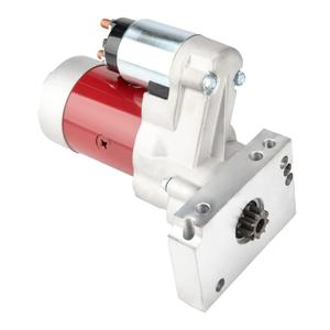 SIZZER Starter18493 Starter Replacement for Chevy SBC BBC High Torque Tooth 305 350 396 454 Red 3HP Mini, 3HP, Tooth Flywheel: 153 168