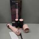 Rotating Hair Dryer Brush, Blow Dryer Brush with 3 Heads for Drying Styling Volumizing Curling Sleeking in One Step, 3 Temperatures, Negative Ionen, Ceramic Coating, 360 Rotating, Pink