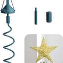 Christmas Tree Topper Holder,Universal Twist On Tree Topper Supporter,Christmas Tree Topper Stabilizer Fits All Base Tree Types (Green)