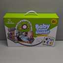 Baby Play Gym Mat, Baby Gym Activity Center, Kick and Play Piano with Music and Light, Tummy Time Toys for Newborn Babies Infants Boys Girls 0-3-6-9-12 Months (Grey)