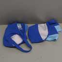 Alakuoti Girls Swimsuit Color Block Adjustable Straps Bikini Sets Teen Girl Two Piece Bathing Suits with Chest Pad Size 16, Blue