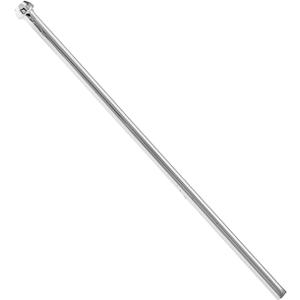 Westbrass D119-26 3/8" x 12" Annealed Brass Bullnose Faucet Riser, Polished Chrome