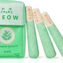 3 Pack Puff Stick Cat Catnip Toys with a Storage Box, Funny Cat Chew Toys Teething Interactive Catnip Filled with 100% Pure Organic Catnip for Indoor Cats