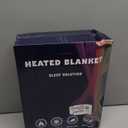 MAXEVE Heated Blanket Electric Throw 50"x60" Soft Double Sided Sherpa Heating Blanket with 8 Fast Heating Levels & 1-8H Auto-Off,Over-Heat Protection,Machine Washable,ETL Certification,Christmas Red