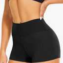CAMPSNAIL Workout Biker Shorts Women - 3"/5"/8" High Waisted Tummy Control Spandex Booty Volleyball Shorts for Yoga Dance, Size L-XL