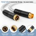 Garden Hose 100FT, Water Hose with 10 Function Nozzle, Garden Hose Metal with Leak-proof Connectors, No-Kink, Lightweight, Puncture-proof, Pet-proof, Sturdy, 550PSI, Hose for Outdoor, Yard