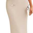 ZESICA Women's Off Shoulder Bodycon Maxi Dress 2026 Summer Ribbed Knit Cocktail Party Formal Sweater Dresses (Beige, XL)