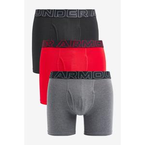 Under Armour Men's 3-Pack Performance Cotton Boxer Brief, 3" Inseam, All-Day Comfort & Ultra-Soft, Size L