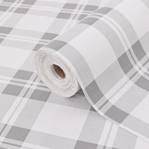 Drawer Shelf Liner for Kitchen Cabinets, Non Adhesive Slip Resistant Shelf Paper Easy to Clean, Strong Grip Thickened Waterproof Washable Mats for Pantry Shelves Cupboard Dresser (Grey, 17.5in x 30FT)