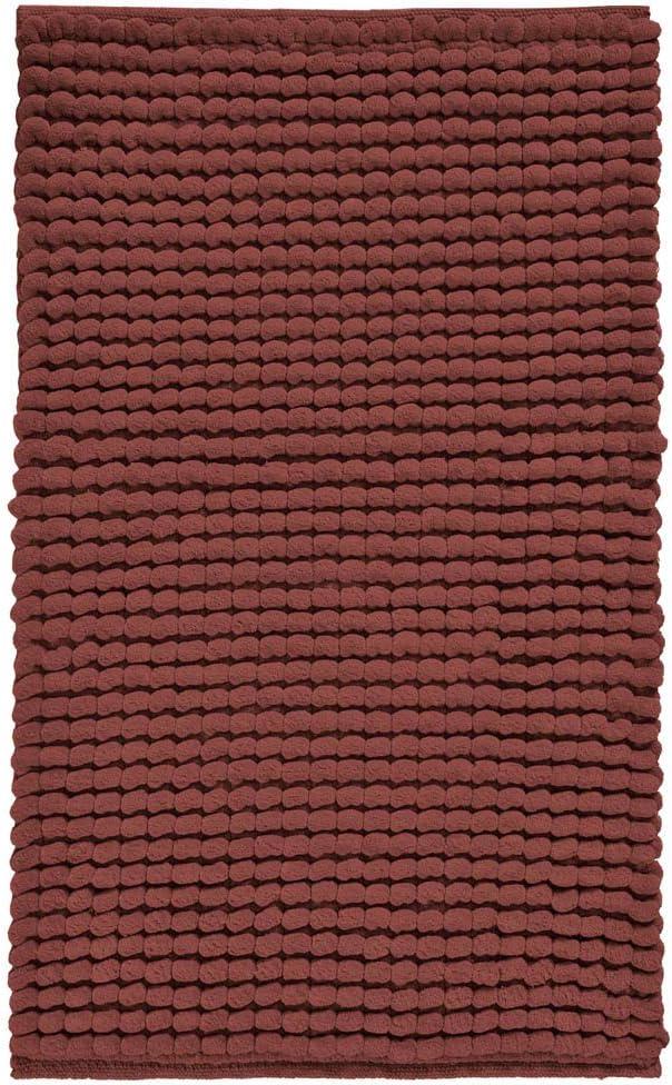 Aquanova Axel Bath Mat Hand-Woven Loop Structure (Mahogany, 60 x 100 cm)