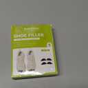 Bukihome Shoe Filler Insert - 4 Pairs Shoe Filler for Too Big Shoes, Heel Cushions for Women, Toe Inserts, Size Reducer Make Shoes Fit, Cushions for Women, Black, M