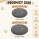 Leinuosen 45 Inch Round Dog Bed for Large Dogs, Soft Chenille Material