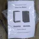 EdgeStar IB450BL 50 Lb. 15 Inch Wide Undercounter Clear Ice Maker - Black Stainless Steel