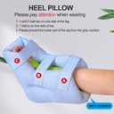 Adjustable Heel Protector Cushion for Elderly Bedridden, Pressure Relief Heel Boot for Bedsore Prevention, Foot Support Pillow for Surgery Recovery, Heel Pressure & Deep Tissue Injury Healing Therapy, 1 Piece