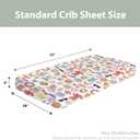 Watercolor Girl Beach Days Baby Crib Sheets for Boy Girl 52x28Inch Summer Seaside Soft Stretchy Fitted Crib Mattress Cover Beach Vacation Holiday Baby Sheet for Standard Crib & Toddler Mattress Pad (One size)