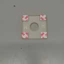 PATIKIL Wall Split Flange 86mm / 3.4" OD, 4 Pcs Square Escutcheon Plate Cover PPR Plumbing Cover Plates with Self-Adhesive Tape for 27mm / 1.1" Dia Water Pipe Faucet, Gold